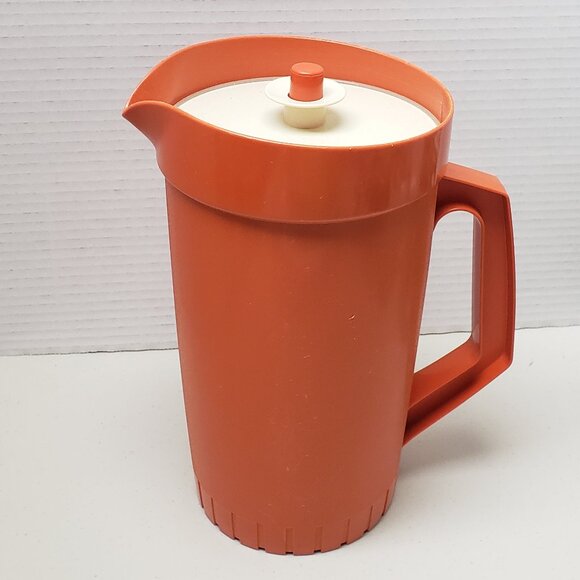 Vintage Tupperware Harvest Orange Pitcher - Picture 1 of 10
